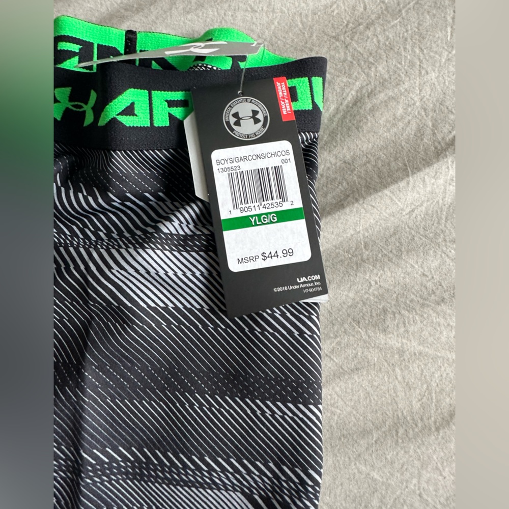 Boys Leggings Under Armour Youth Large - Picture 2 of 3